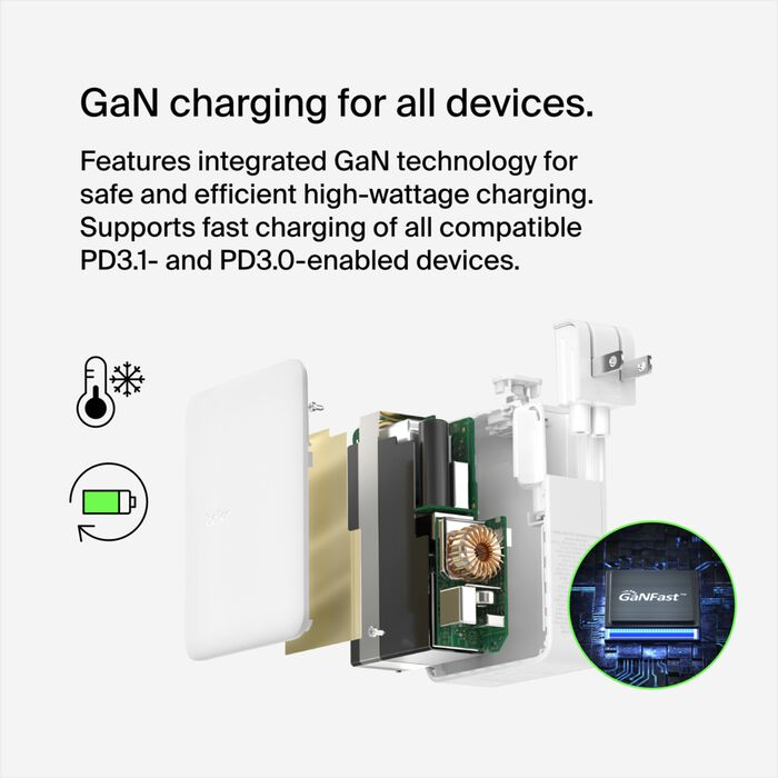 Belkin BoostCharge Pro Universal White AC Fast charging Indoor Belkin BoostCharge Pro Universal White AC Fast charging Indoor